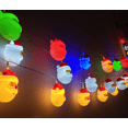 thumbnail image 5 of Santa Snowman LED String Lights, Holiday Garden Party Decoration Pendant (10 White Santa Lights), 5 of 5