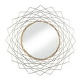 thumbnail image 1 of Golden Geometric Wall Mirror, 1 of 2