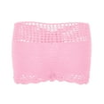 thumbnail image 5 of Women's Summer Knitted Hollow Out Drawstring Beach Shorts - Elastic Polyester, Swim & Vacation Essential, 5 of 8