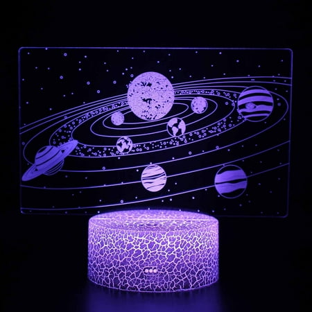 

WANYNG Galaxy Series 3D Night Light LED Colorful 16-Color Remote Control Desk Lamp GiftOne Size