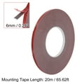 thumbnail image 4 of Unique Bargains 2 Pcs 20mx6mm Acrylic Double Sided Stick Adhesive Tape Roll Waterproof Strips Sticker Universal for Car, 4 of 6