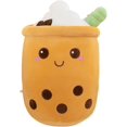 thumbnail image 1 of Almohadas de Felpa de té de Burbujas, Lindos Peluches de Boba, Almohada Gigante de Peluche de Boba para los Amantes de Boba (marrón, 35 cm), 1 of 5