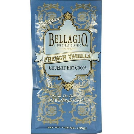 Bellagio Gourmet French Vanilla Hot Cocoa, 1.25 oz (Pack of 25)