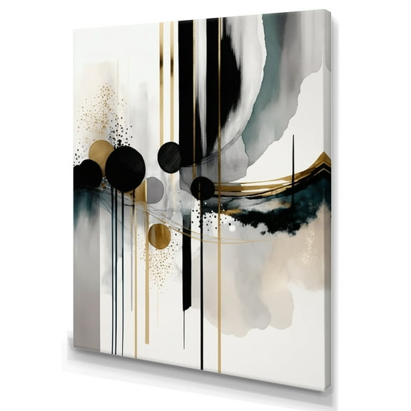 Designart Abstract Transitional Shapes V Canvas Wall Art