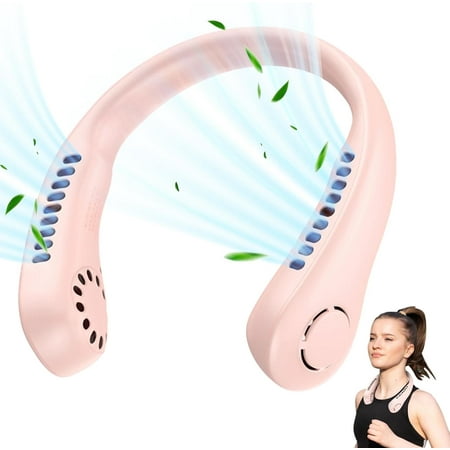 

YW Neck Fan Neck Cooler Fan Portable Rechargeable Portable Neck Fan Air Conditioner Personal Cooling Fans Wearable For Your Neck Hand Free Bladeless Portable Fans Wearable Neck Fans-0810