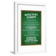 thumbnail image 1 of Notice to all Students Classroom Rules Framed Print Wall Art Sold by Art.Com, 1 of 5