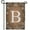 Monogram B, variant on America Forever Bronze Floral Monogram X Garden Flag, 12.5 x 18 inch Double Sided, Elegant White Letter X Flag, Botanical Decorative Outdoor Yard Art, Fall Home Decor, Housewarming Gift