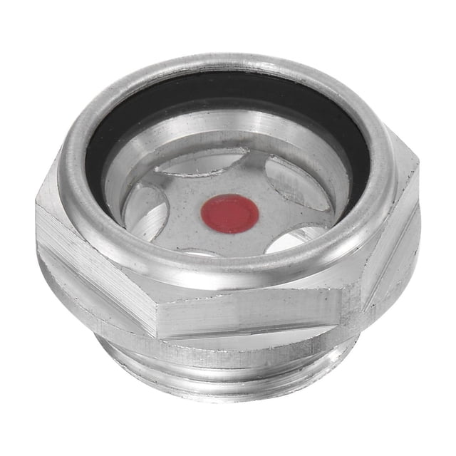 Uxcell Air Compressor Oil Sight Glass M24 x 1.5mm Toughened Glass for Air Compressor
