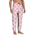 thumbnail image 4 of Kdxio Cute Flamingo with Heart Pattern Joggers,Sweatpants for Men with Pockets-Large, 4 of 5