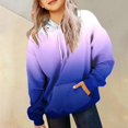 thumbnail image 2 of Sweatshirts For Teen Girls Grey Hoodie Girls Casual Long Sleeve Hoodies Cute Oversized Fleece Pocket Sweatshirt Tops Dark Purple 11-12 Years, 2 of 6
