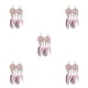 thumbnail image 3 of Jumpingount Pendientes bohemios, pendientes colgantes, 1 par con diseño de atrapasueños, cómodo regalo de cumpleaños para mujeres y niñas, Rosa 5Conjunto, 3 of 6