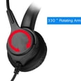 thumbnail image 3 of Telpal Auriculares Monoaurales Con Cable Y Cancelación De Ruido Con Adaptador De Auriculares Usb Como Auriculares Para Pc De Oficina Para Uso Exclusivo En Computadora/Pc/Portátil, 3 of 7