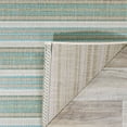thumbnail image 3 of 7.5' x 10.75' Blue and Ivory Geometric Rectangular Outdoor Area Throw Rug, 3 of 4