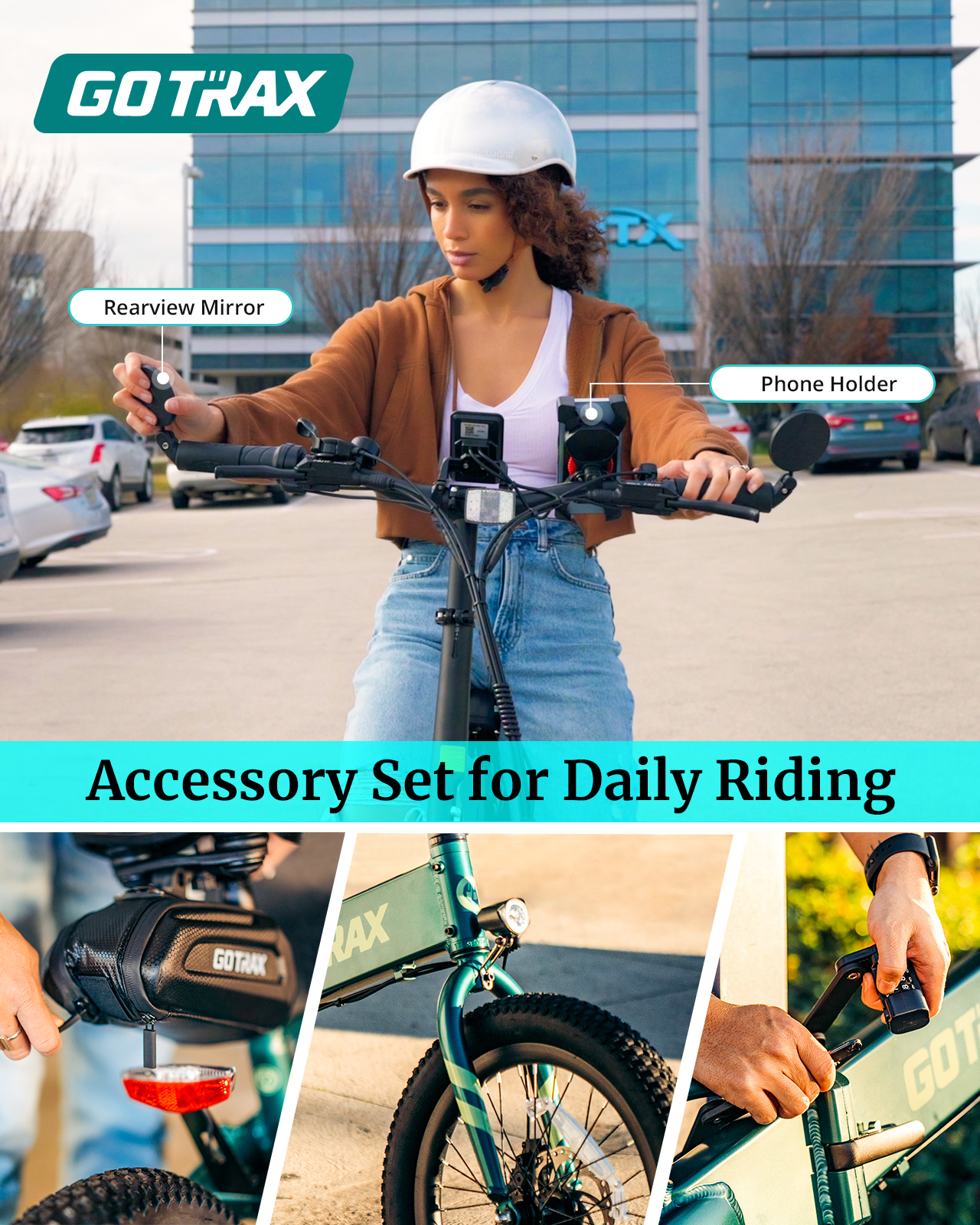 GOTRAX F1V2 Folding Electric Bike, 50-Mile Range photo 2