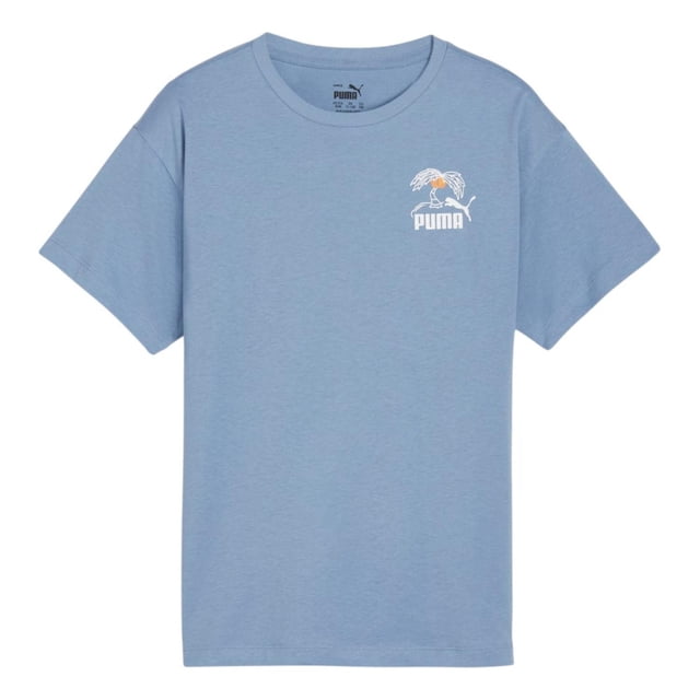 Playera Puma Niños Essentials Mid 90s Graphic Azul Casual celeste M