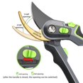 thumbnail image 3 of Clearance! Quality Garden Shears With Sharp | Asparagus Shears Plant Shears | Cut Branches Up To 20mm Diameter | Non Stick Coating | Small Hands, 3 of 8