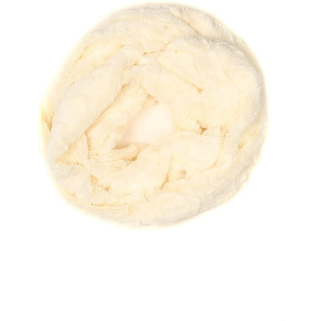 Abhy Soft Fall Winter Furry Infinity Wrap Scarf