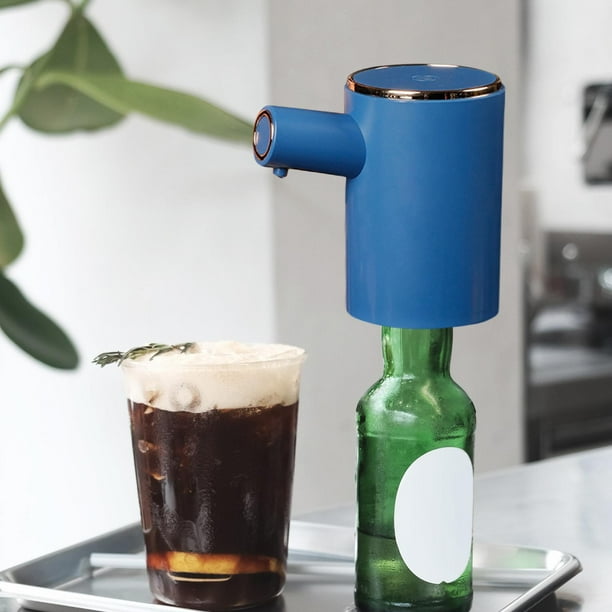 Aireador eléctrico vertedor bomba dispensadora recargable USB portátil para viajes a casa azul perfecl Bomba de agua potable automática