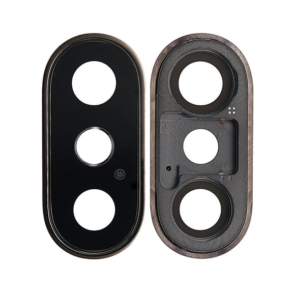Replacement Back Camera Lens With Bracket & Bezel Compatible For iPhone XS / XS Max (Gold) (Real Sapphire l Premium) (10 Pack)