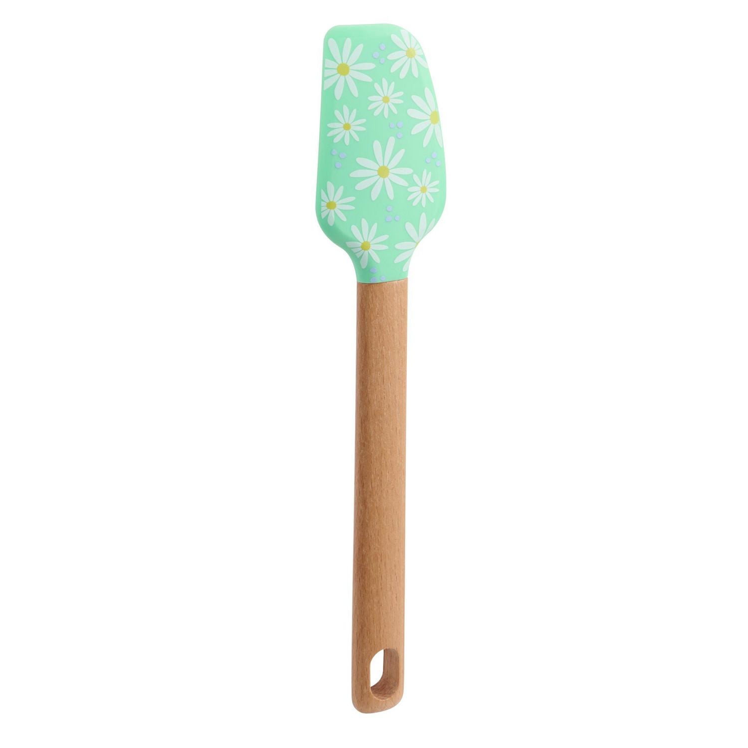 Way to Celebrate 12-inch Silicone Spatula, Flower, Green