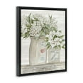 thumbnail image 2 of Stupell Industries Alluring White Florals Classic Country Ceramic Jars Jet Black Framed Floating Canvas Wall Art, 24x30, by Cindy Jacobs, 2 of 5