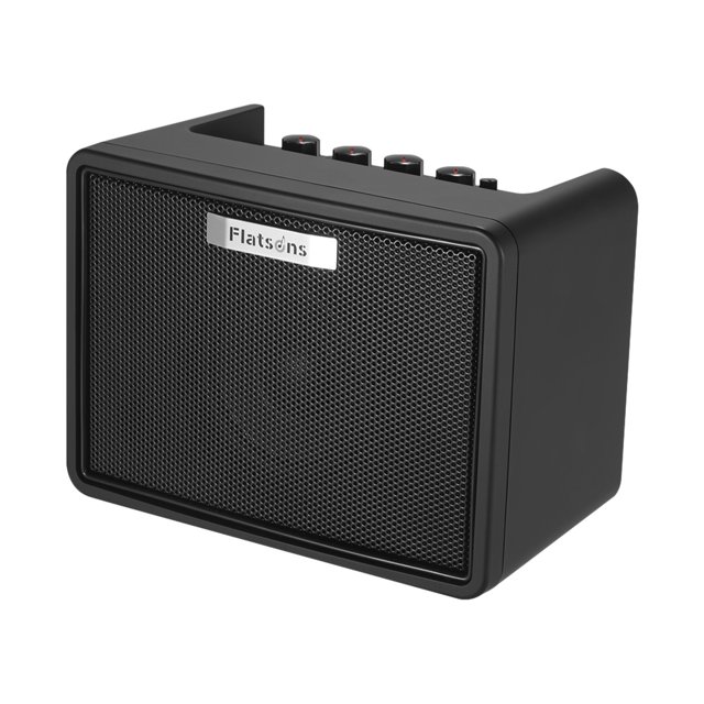 Portable Desktop Guitar Amplifier 3W Electric Guitar Mini Modeling Amp with 2 Channels Distortion Built-in Delay Effect