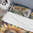 thumbnail image 4 of Designart "Sunflower Symphony Yellow II" Floral Sunflower Bedding Covert Set - Sunflower Yellow Floral Bed Set With 2 Shams, 4 of 6