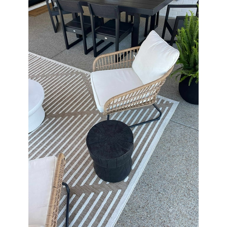 Anah Black Outdoor Rug