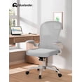 thumbnail image 3 of Silla de Oficina Bluelander, Silla Ergonómica, Altura Ajustable Reclinable 90°, Soporte Lumbar, Descansabrazos, Gris, 3 of 4