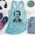 thumbnail image 2 of When It Rains It Poes Tank Top, Ladies Racerback Tank Top, Edgar Allen Poe Tank, Funny Gothic Tee, Poet Tee, Cancun, XX-Large, 2 of 3