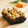 thumbnail image 4 of Rachael Ray Solid Glaze Ceramics Egg Tray, 12-Cup, Teal, 4 of 13