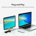 thumbnail image 3 of Plugable USB C to USB Adapter Hub, 4 Port USB 3.0 Hub, USB Splitter for Laptop, Compatible with Windows, MacBook Pro/Air, iPad Pro, Surface Pro, Chromebook, Linux, Android, Charging Not Supported, 3 of 7