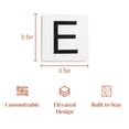 thumbnail image 2 of Stiles Crossword Letter Tiles, Wooden Wall Decor, 3.5 Inch, White, Letter E, 2 of 7