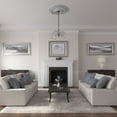 thumbnail image 5 of 40 1/4"OD x 3 1/8"P Small Classic Ceiling Medallion (Fits Canopies up to 10"), Hand-Painted Ultra Pure White Crackle, 5 of 6