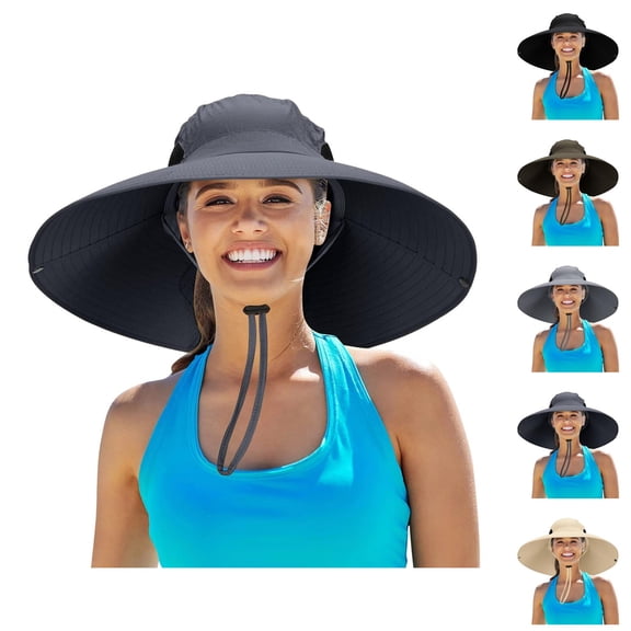 Safari Bucket Hats for Women – Wide Brim Outdoor Sun Hat UV Protection, Stylish Foldable Travel Hat for Hiking, Camping, Pool and Summer Vacation
