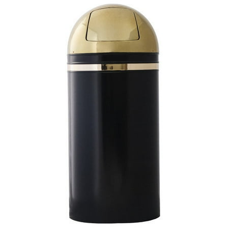 Witt Dome Top 15-Gal Metal Series Monarch Trash Can