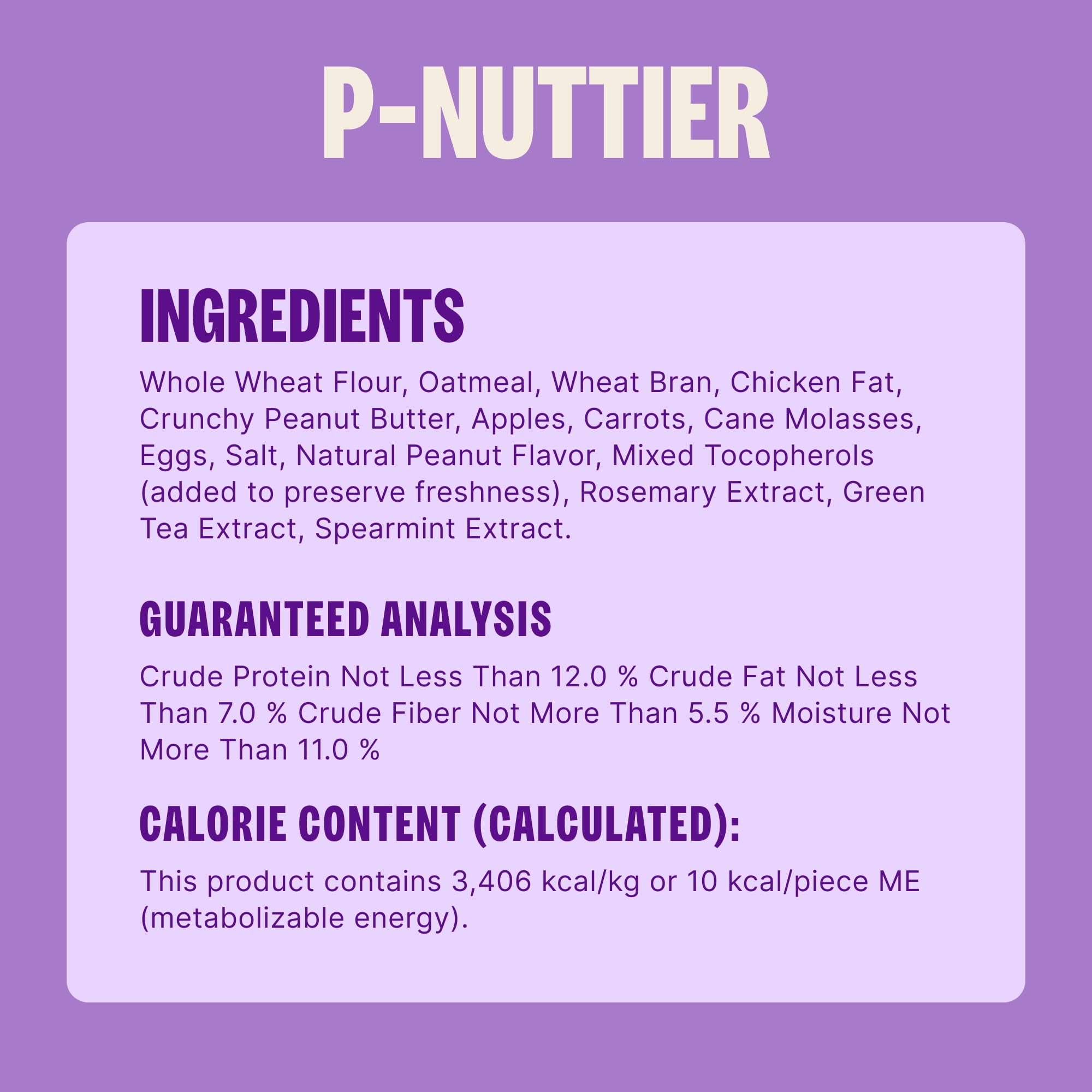 Wellness Old Mother Hubbard Classic P-Nuttier Dog Biscuits, Natural Training Treats, Peanut Butter Flavor, Large Size, 20 lb Box