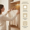 thumbnail image 5 of Unique Bargains 2Pcs Wood 360-Degree Space Saving Clothes Hangers Black, 5 of 6