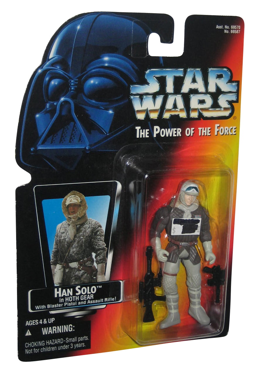 Star Wars The Power of the force Han Solo in Hoth Gear with Blaster/Rifle. 