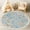 Color 3, variant on Washable Non Slip 3ft Round Rug, Blue Gold Baroque Damask Floral Slate Circle Area Rugs with Tassels Carpet for Nursery Bedroom Living Room Playroom Tent rug Tent Castle