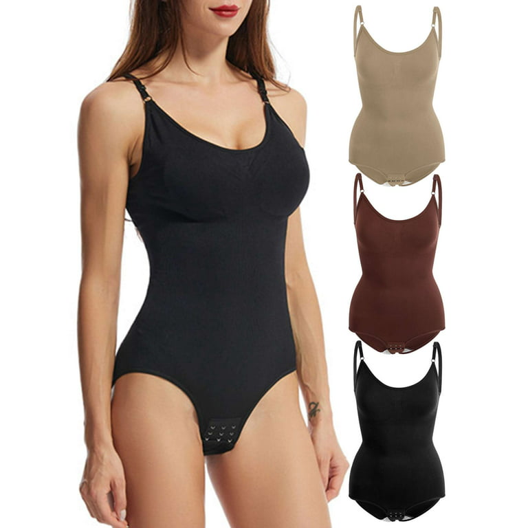 Gustave Sleeveless Shapewear Bodysuit for Women Tummy Control Seamless  Thong Body Shaper Sexy Slimming Round Neck Tank Top Jumpsuits One Piece  Plus