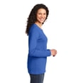 thumbnail image 3 of Port & Company Long Sleeve 54oz 100% Cotton TShirt (LPC54LS) Royal Blue, L, 3 of 6