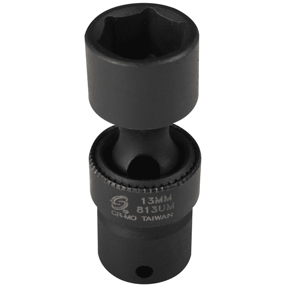 Sunex 813UM 1/4" Drive 6 Point Universal Impact Socket 13mm