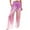 Light Purple, variant on Women's Shorts High Waisted Stretchy Summer Print Elastic Wide Pants Casual Wide Leg Long Casual Belt Beach Vacation Trendy 2025 with Pockets M-3XL
