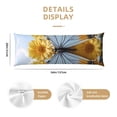 thumbnail image 3 of Picia Vibrant Butterfly And Sunflowers Body Pillow Cover - Super Soft Microfiber 20x54 Body Pillow Case - Envelope Closure, Wrinkle, Stain Resistant Body Pillow Cover,Elegant Bedding, 3 of 8