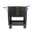 thumbnail image 2 of Multifunctional Tool Cart with 4 Wheels and 4 Drawers, Rolling Tool Chest Trolley with Adjustable Shelf, 2 of 7