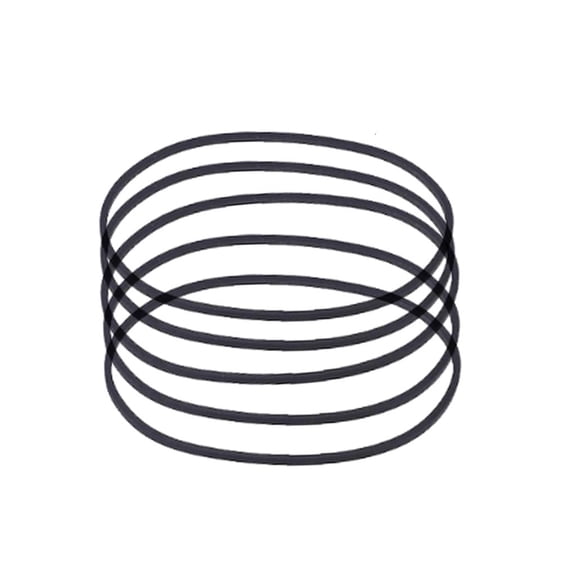 SDFGTstore 5Pieces 0.6mm Square Folded Rubber Belts 40-115mm New Assorted Common Belt