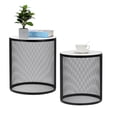 thumbnail image 1 of Set of 2 Nesting Metal Round Coffee Table for Living Room Balcony Office End Table Nightstand, 1 of 6
