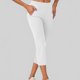 thumbnail image 2 of Pantalones de yoga para mujer, leggings acampanados de cintura alta con bolsillos, poliéster y spandex elásticos en 4 direcciones, para entrenamiento y ropa informal, 2 of 6