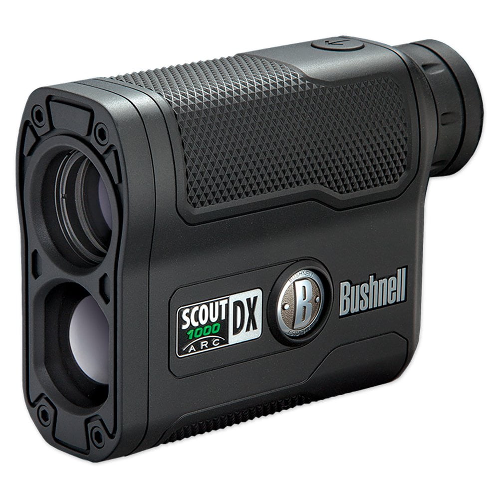 Black Bushnell Scout DX 1000 ARC 6x Magnification 1000 Yard Laser Rangefinder 
